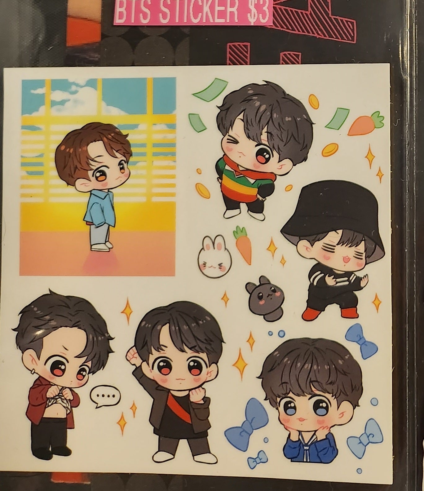 BTS STICKER JEON JUNGKOOK 전정국 DNA CHIBIS