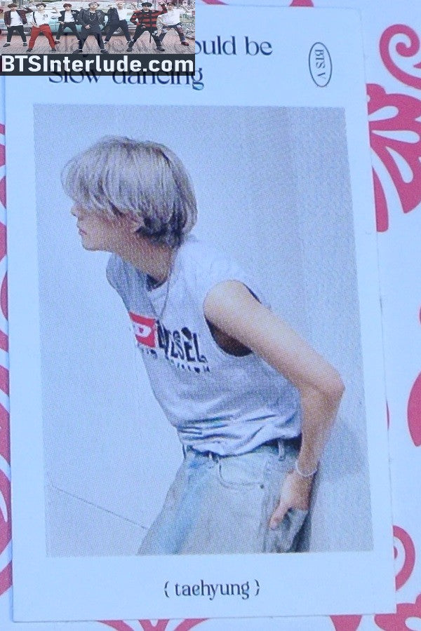 BTS STICKER V KIM TAEHYUNG 김태형 SLOW DANCING STICKER NUNA V FANSITE MOMENT BECOMES FOREVER