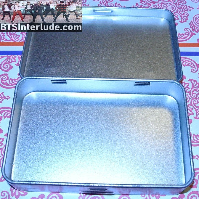 BTS TIN METAL FANSITE V KIM TAEHYUNG 김태형 VTAC FANSITE COVER BOY SILVER PHOTOCARD HOLDER POLAROIDS