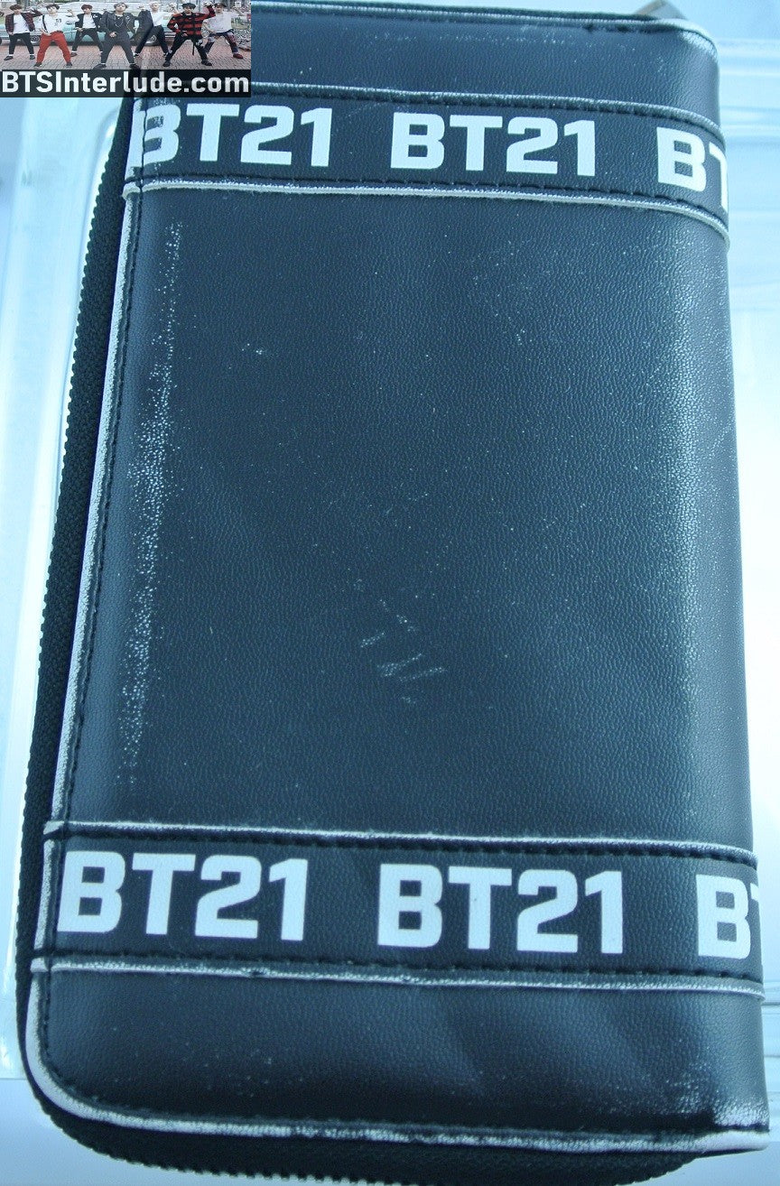 BTS WALLET CLUTCH GROUP BT21 BLACK SOME WEAR COOKY TATA CHIMMY KOYA MANG SHOOKY RJ JUNGKOOK V JIMIN RM J-HOPE SUGA JIN