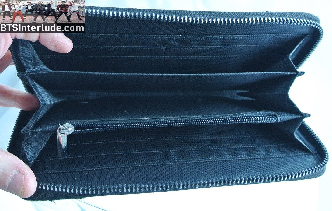 BTS WALLET CLUTCH GROUP BT21 BLACK SOME WEAR COOKY TATA CHIMMY KOYA MANG SHOOKY RJ JUNGKOOK V JIMIN RM J-HOPE SUGA JIN