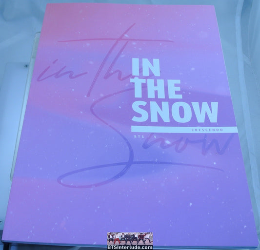 BTS BOOK FANSITE V KIM TAEHYUNG 김태형 IN THE SNOW PHOTOBOOKS CRESCENDO FANSITE PHOTO BOOK BEAUTIFUL FANSIGN CONCERTS