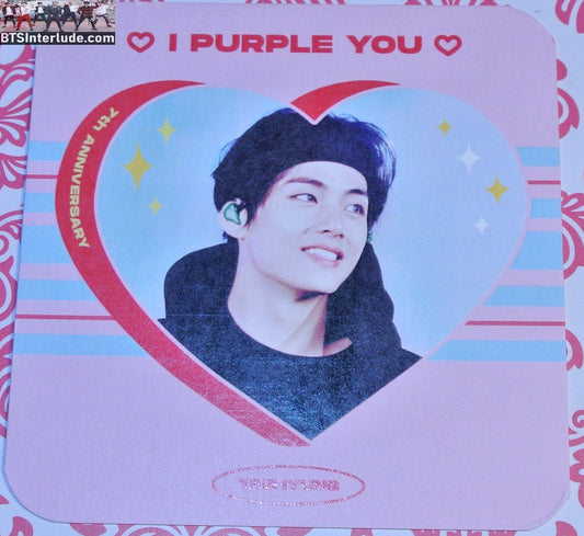 BTS COASTER FANSITE V KIM TAEHYUNG 김태형 BLACK HOODIE BANDANA NUNA V FANSITE WE ARE ALWAYS TOGETHER