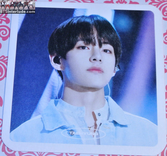 BTS COASTER FANSITE V KIM TAEHYUNG 김태형 DENIM JACKET NUNA V FANSITE WE ARE ALWAYS TOGETHER