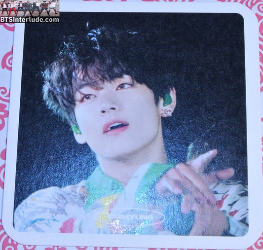 BTS COASTER FANSITE V KIM TAEHYUNG 김태형 GUCCI BUTTERFLY SHIRT NUNA V FANSITE WE ARE ALWAYS TOGETHER