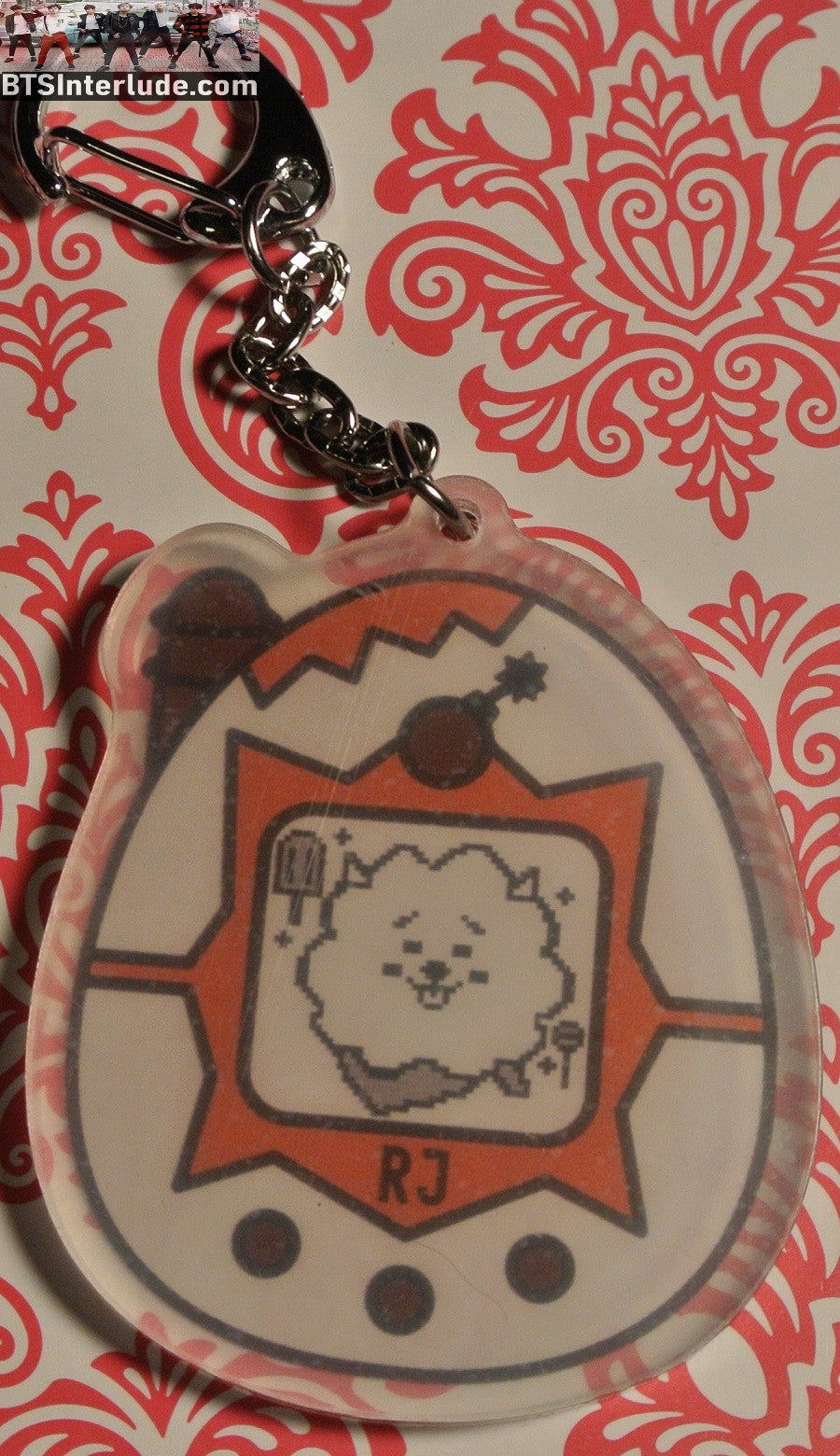 BTS KEYCHAIN ACRYLIC BT21 RJ JIN KIM SEOKJIN 김석진 TAMAGOTCHI EGG KEYRING KEY CHAIN RING