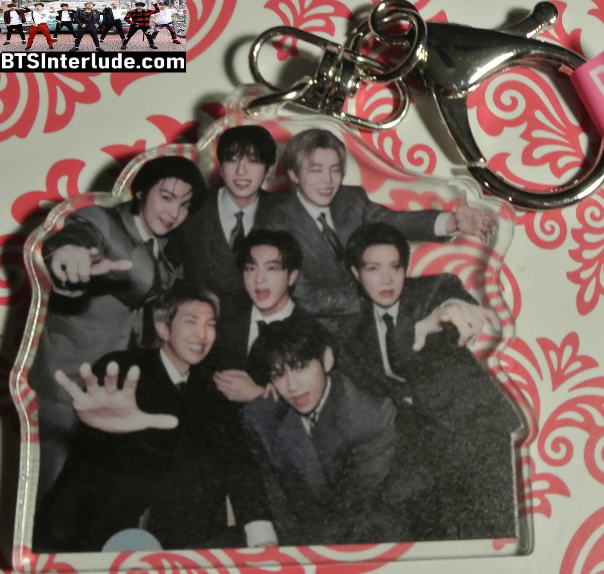 BTS KEYCHAIN ACRYLIC GROUP ARIRANG BLACK GREY SUITS 방탄소년단 JUNGKOOK V JIMIN RM J-HOPE SUGA JIN KEYRING KEY CHAIN RING LIMITED EDITION