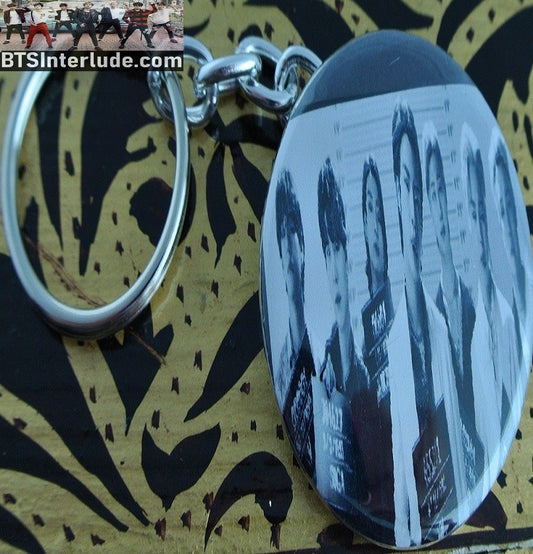 BTS KEYCHAIN BUTTON GROUP BUTTER LINEUP BLACK WHITE JUNGKOOK V JIMIN RM J-HOPE SUGA JIN KEYRING KEY CHAIN RING