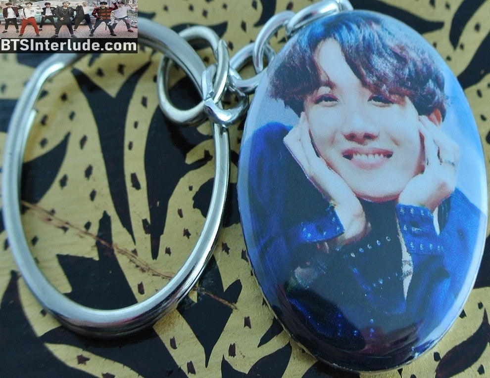BTS KEYCHAIN BUTTON J-HOPE JUNG HOSEOK 정호석 SMILE HANDS ON CHEEKS FANSIGN KEYRING KEY RING CHAIN