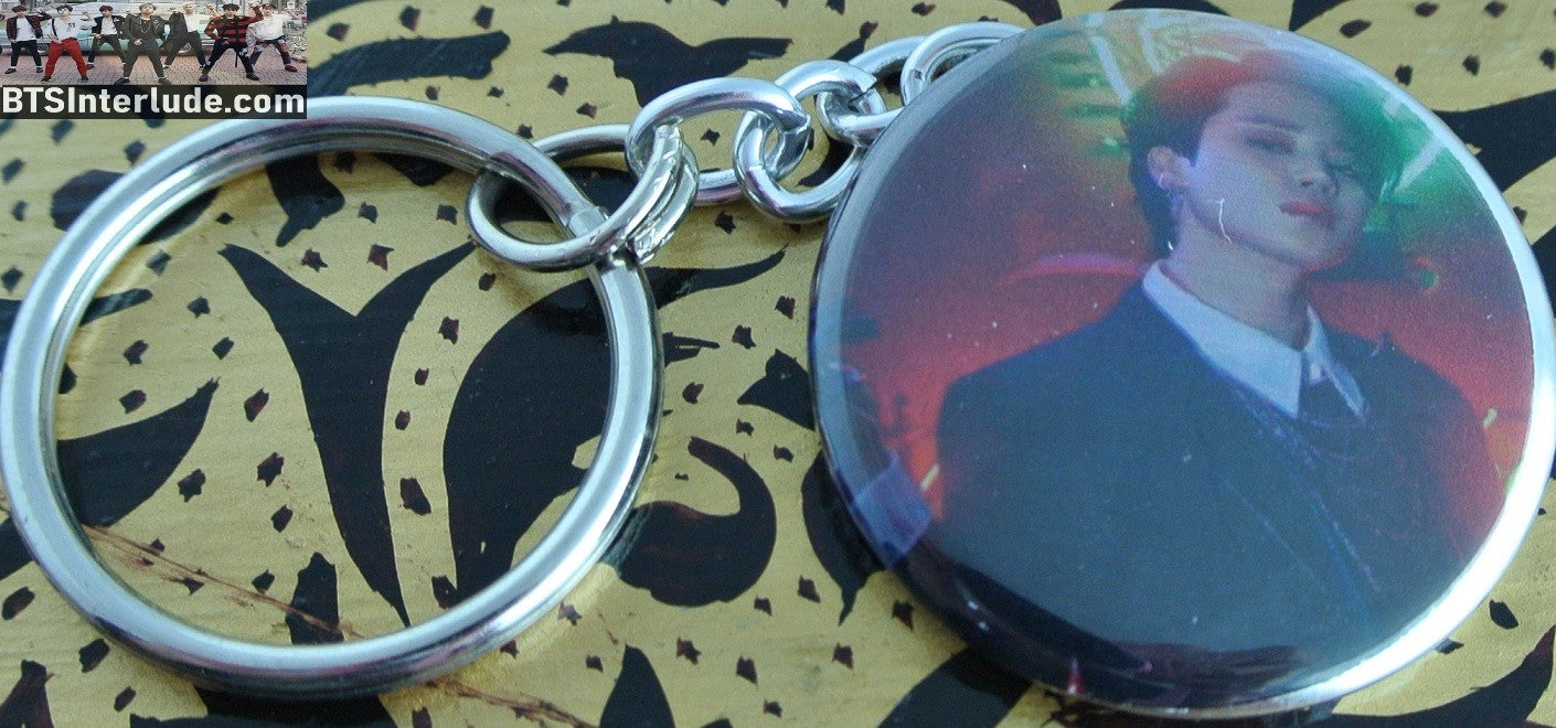 BTS KEYCHAIN BUTTON PARK JIMIN 박지민 2022 SEASONS GREETINGS ALLEY CAT KEYRING KEY CHAIN RING