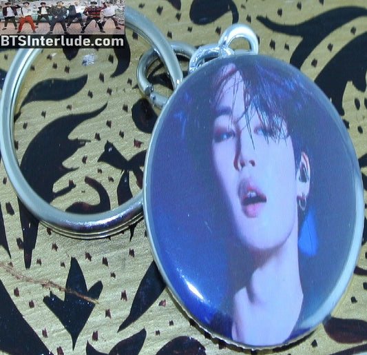 BTS KEYCHAIN BUTTON PARK JIMIN 박지민 CLOUT KEYRING KEY CHAIN RING