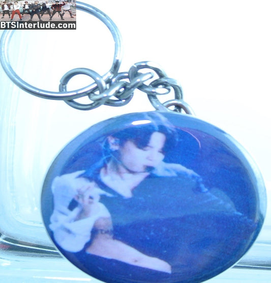 BTS KEYCHAIN BUTTON PARK JIMIN 박지민 SERENDIPITY NEVERMIND TATTOO BLACK WHITE KEYRING KEY CHAIN RING