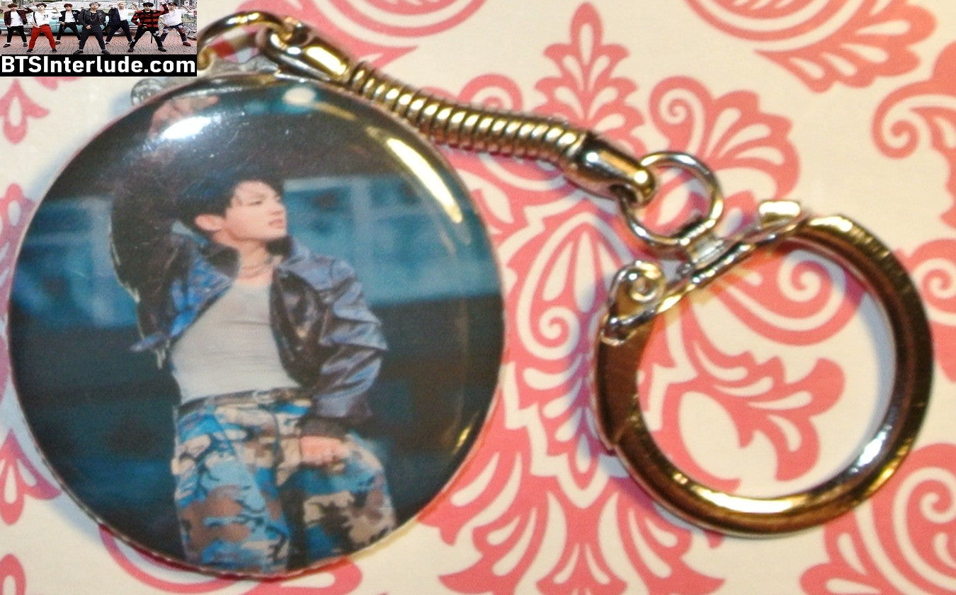 BTS KEYCHAIN BUTTON JEON JUNGKOOK 전정국 ARIRANG ARM UP KEYRING KEY CHAIN RING