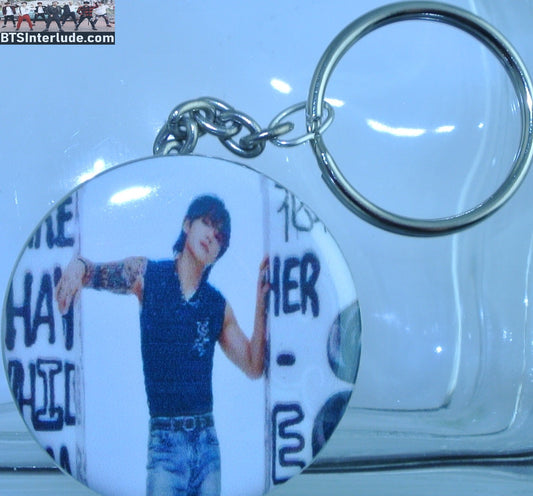BTS KEYCHAIN BUTTON JEON JUNGKOOK 전정국 GOLDEN TATTOO GRAFFITI WALLS KEYRING KEY CHAIN RING
