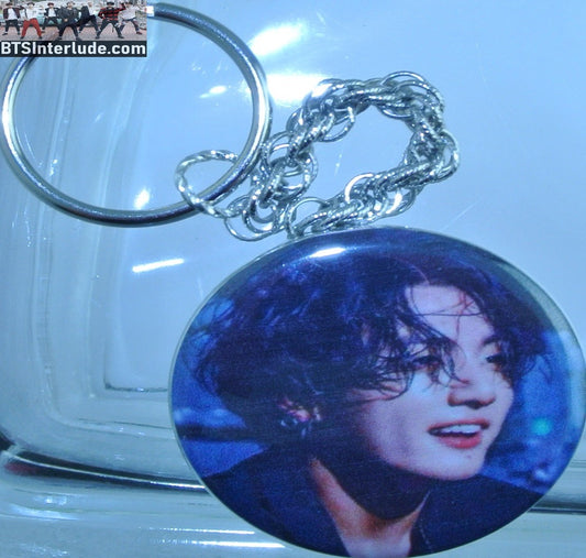 BTS KEYCHAIN BUTTON JEON JUNGKOOK 전정국 2019 LOTTE CONCERT OPEN MOUTH KEYRING KEY CHAIN RING