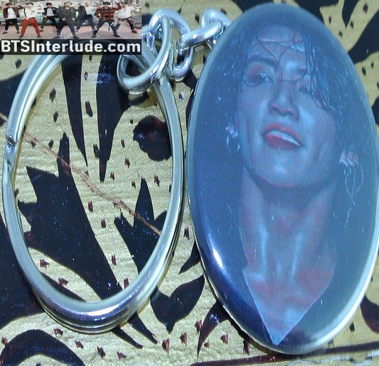 BTS KEYCHAIN BUTTON JEON JUNGKOOK 전정국 2019 LOTTE CONCERT SWEATY KEYRING KEY CHAIN RING