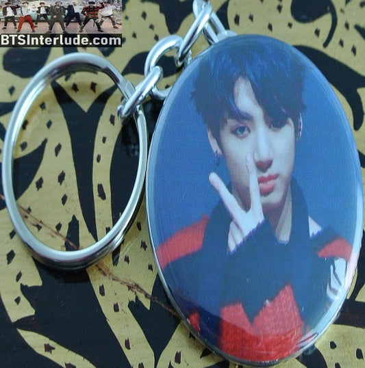 BTS KEYCHAIN BUTTON JEON JUNGKOOK 전정국 WAR OF HORMONE KEYRING KEY CHAIN RING