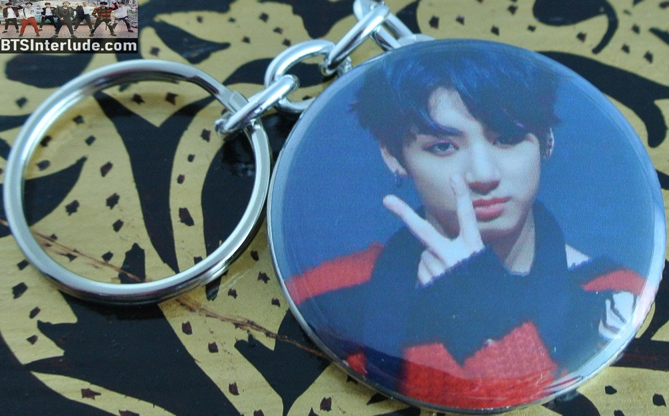 BTS KEYCHAIN BUTTON JEON JUNGKOOK 전정국 WAR OF HORMONE KEYRING KEY CHAIN RING