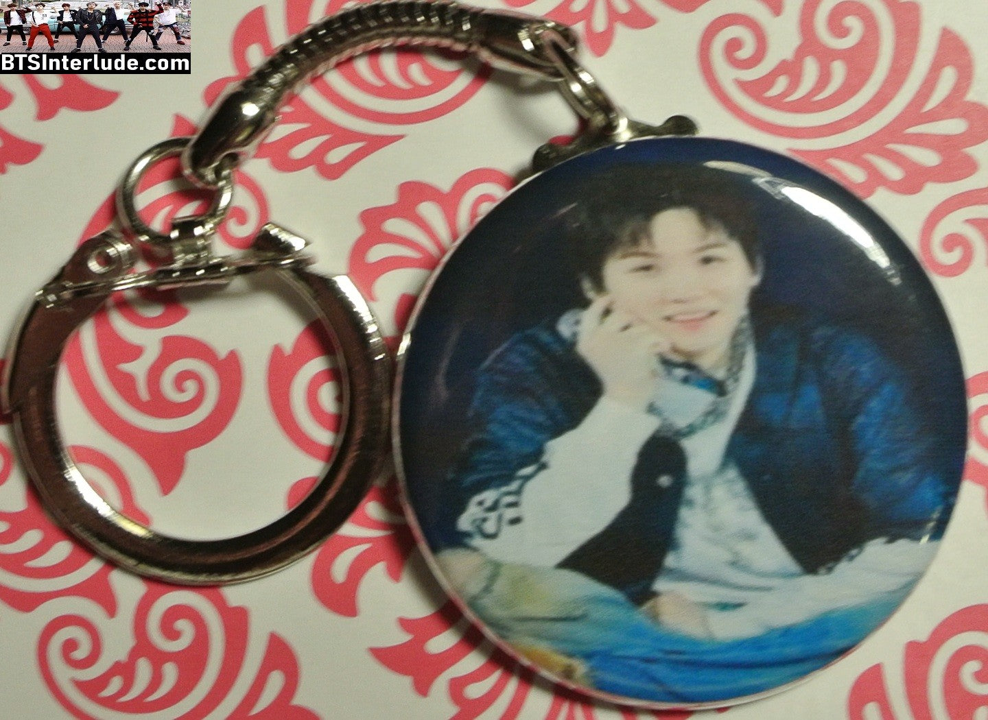 BTS KEYCHAIN BUTTON SUGA MIN YOONGI 민윤기 ARIRANG ENDING KEYRING KEY CHAIN RING