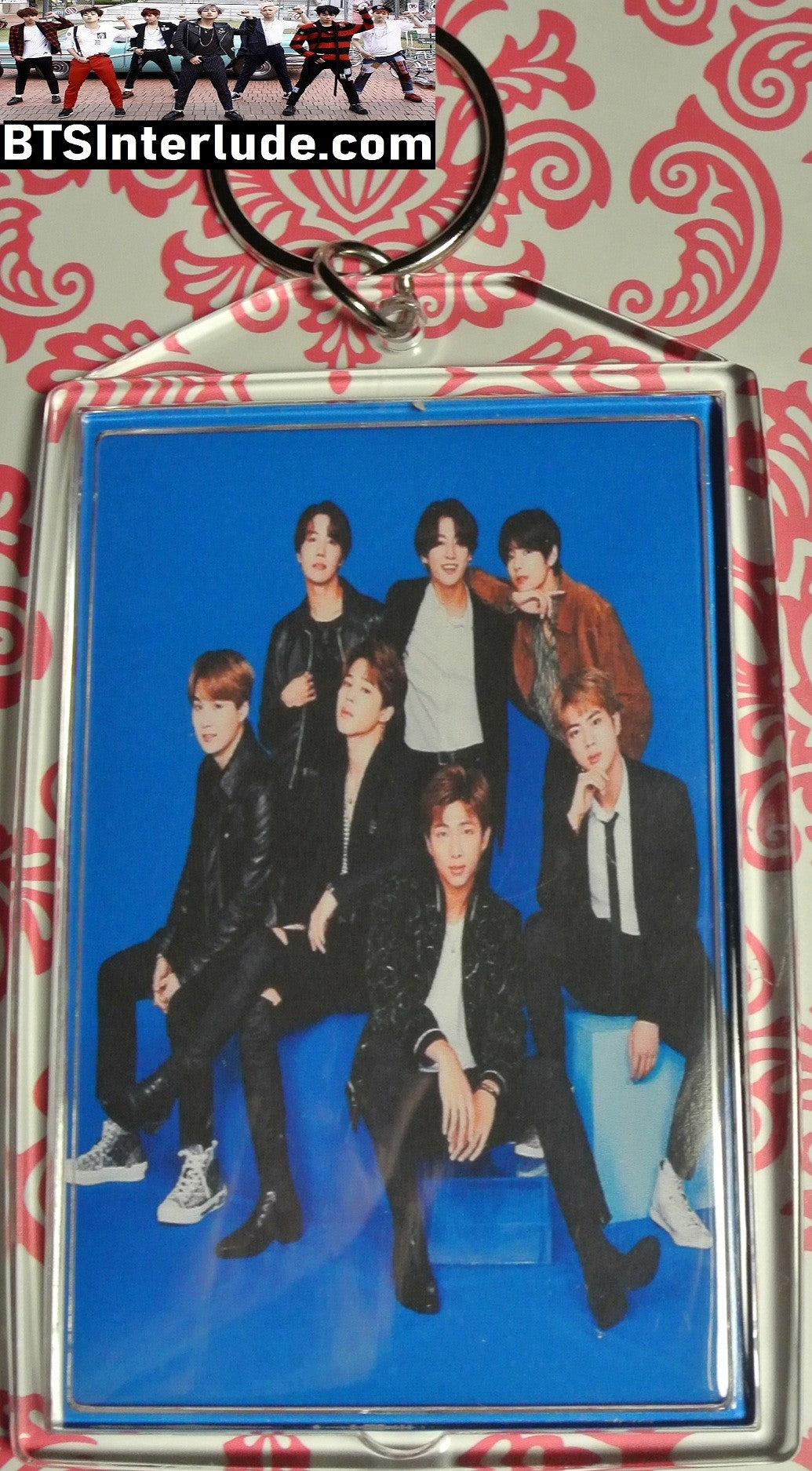 BTS KEYCHAIN ACRYLIC GROUP BANGTAN 방탄소년단 BLUE PURPLE LARGE SNAP JUNGKOOK V JIMIN RM J-HOPE SUGA JIN KEYRING KEY CHAIN RING LIMITED EDITION