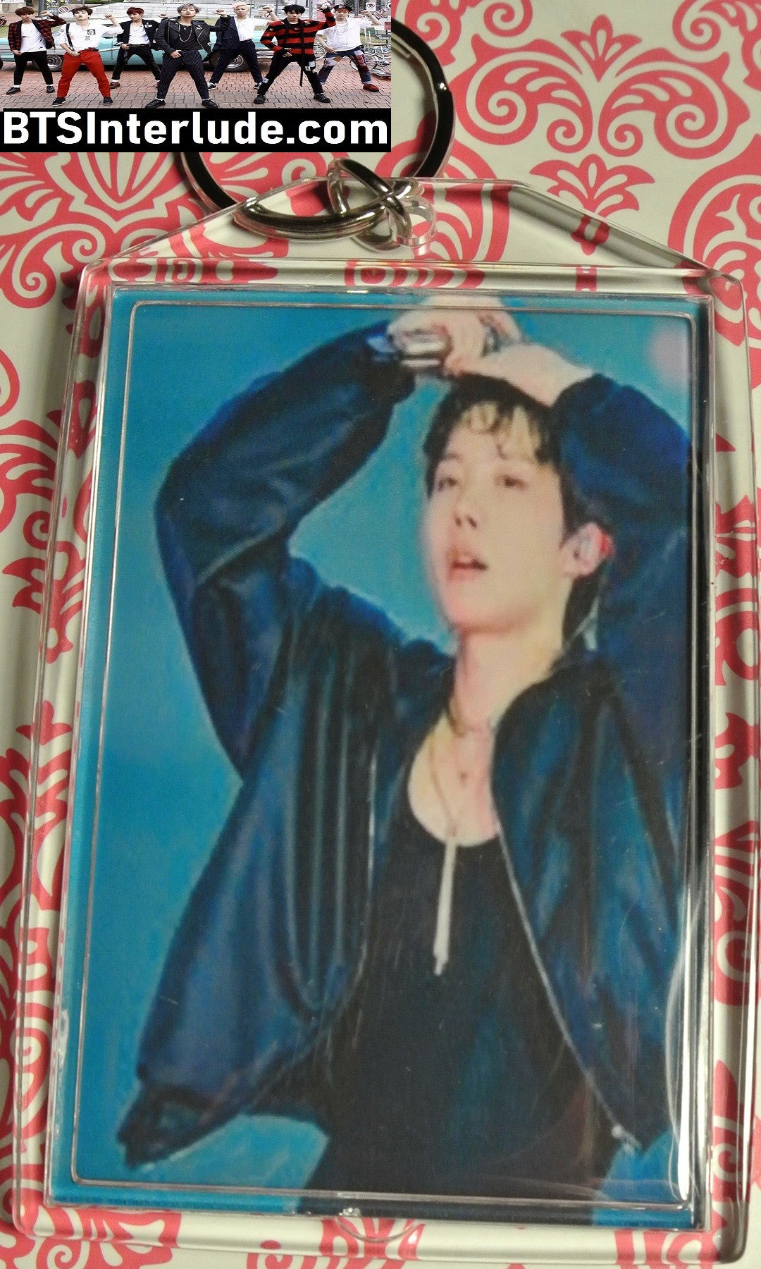 BTS KEYCHAIN ACRYLIC J-HOPE JUNG HOSEOK 정호석 ARIRANG ARMS UP PROFILE LARGE SNAP KEYRING KEY CHAIN RING