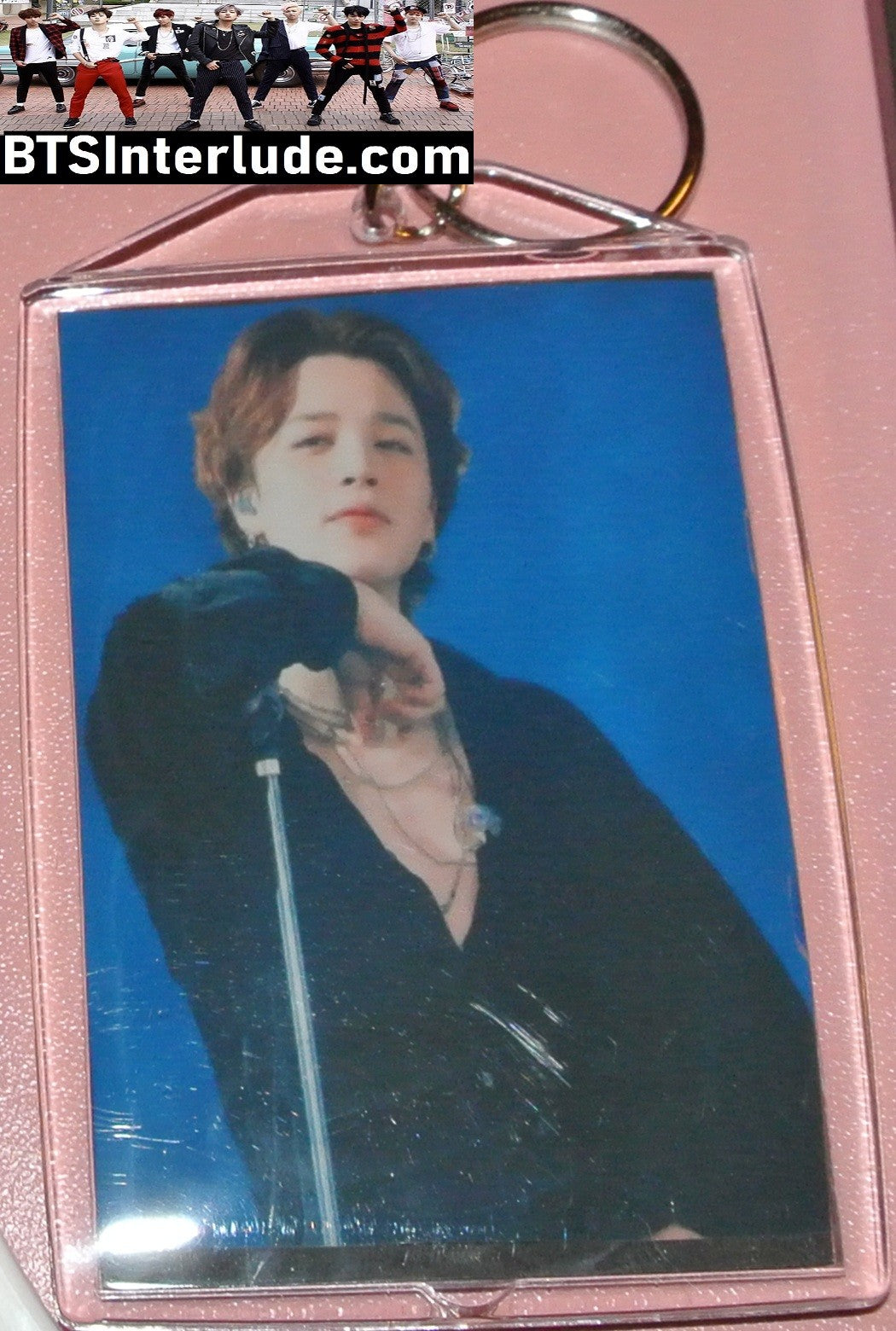 BTS KEYCHAIN PARK JIMIN 박지민 FILTER FEDORA BUSAN MIC LARGE SNAP KEYRING KEY CHAIN RING
