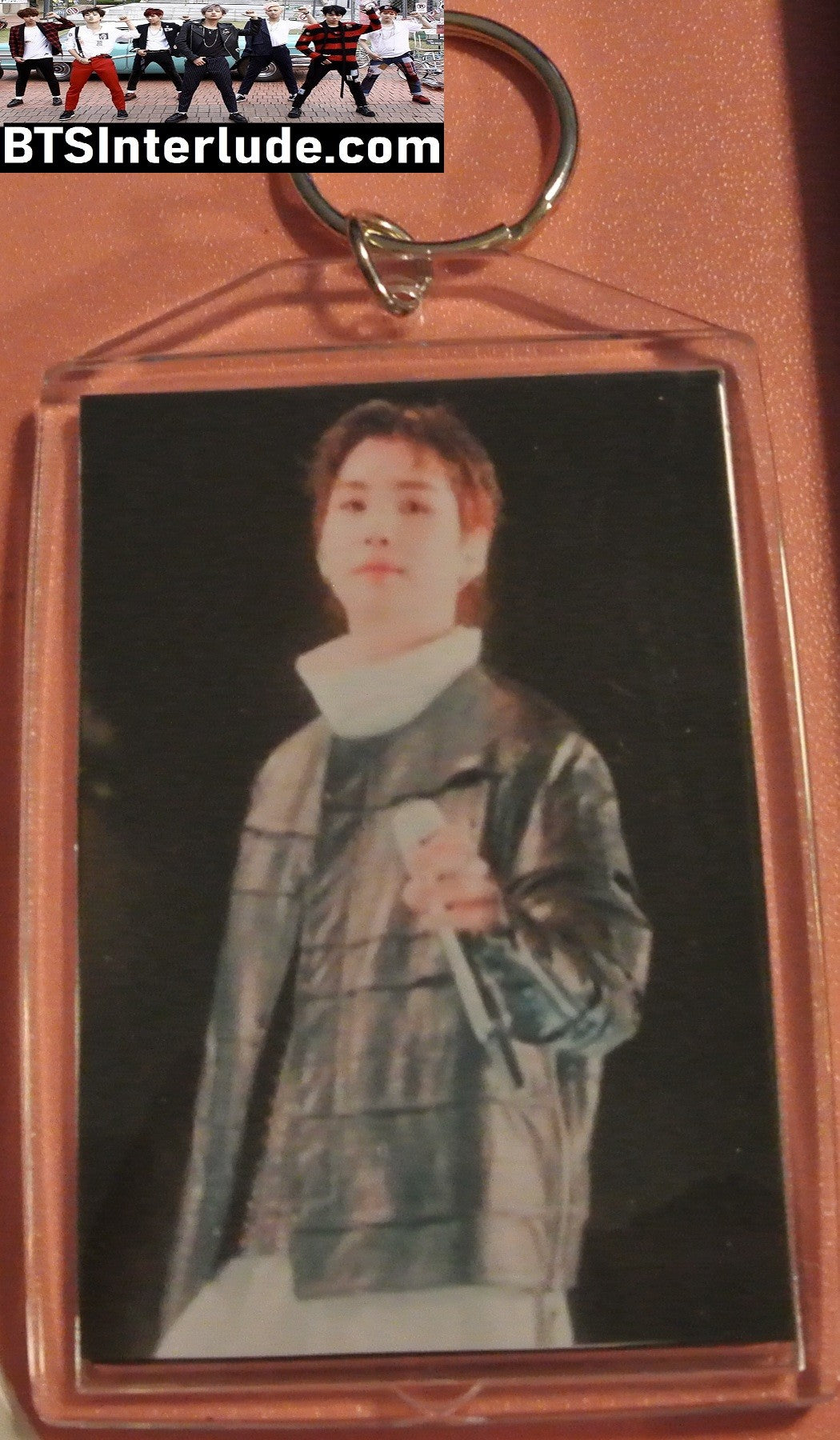 BTS KEYCHAIN ACRYLIC SUGA MIN YOONGI 민윤기 ARIRANG ENDING LARGE SNAP KEYRING KEY CHAIN RING