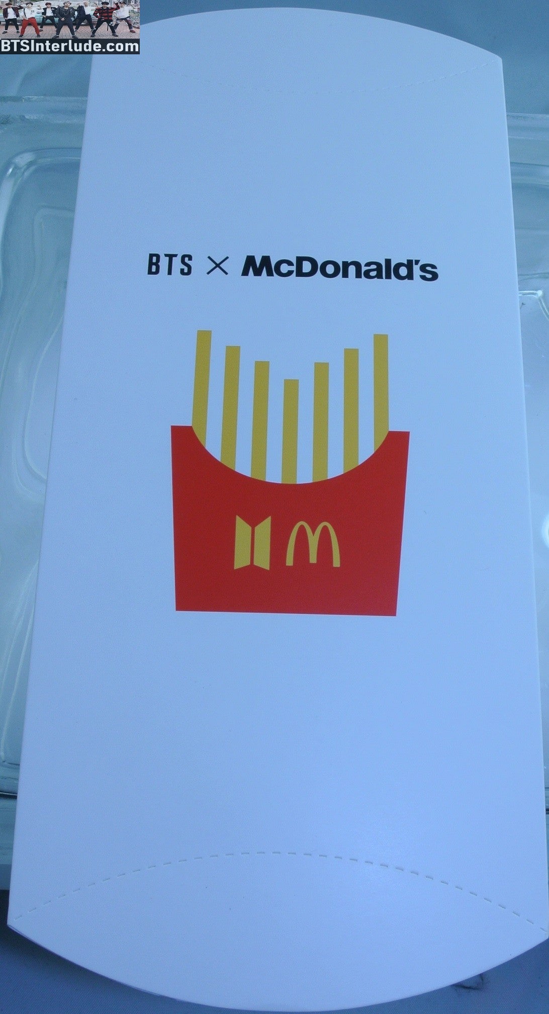BTS PACKAGE MCDONALDS EMPTY (LIKE APPLE PIE) NEW WITH TAGS BTS X MCD JUNGKOOK V JIMIN RM J-HOPE SUGA JIN OFFICIAL MERCHANDISE