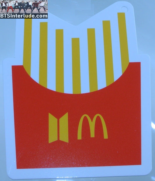 BTS TAG MCDONALDS HANGTAG 7 MEMBER FRENCH FRIES BTS X MCD JUNGKOOK V JIMIN RM J-HOPE SUGA JIN OFFICIAL MERCHANDISE