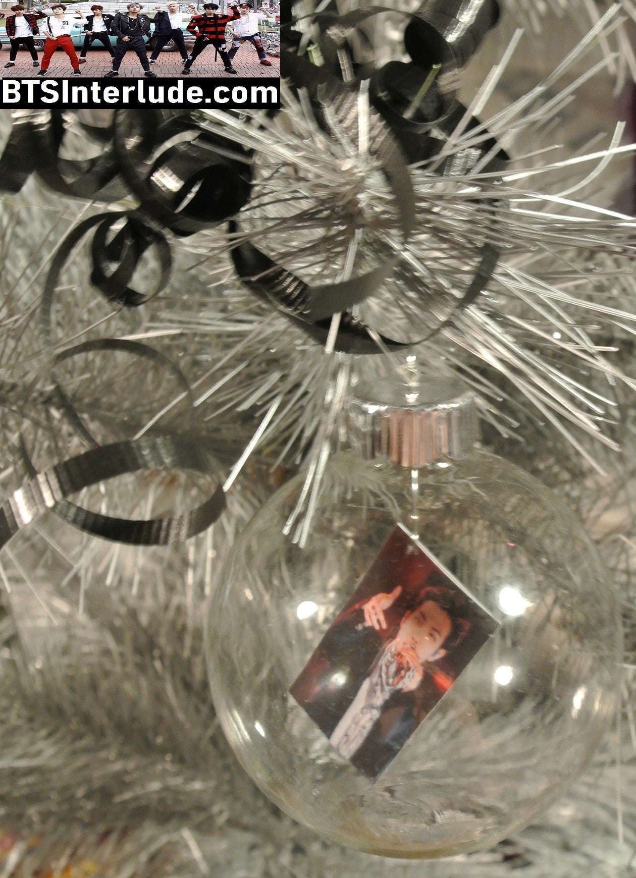 BTS CHRISTMAS ORNAMENT GLASS 2.5 INCH RM KIM NAMJOON 김남준 ARIRANG SUNGLASSES LIMITED EDITION