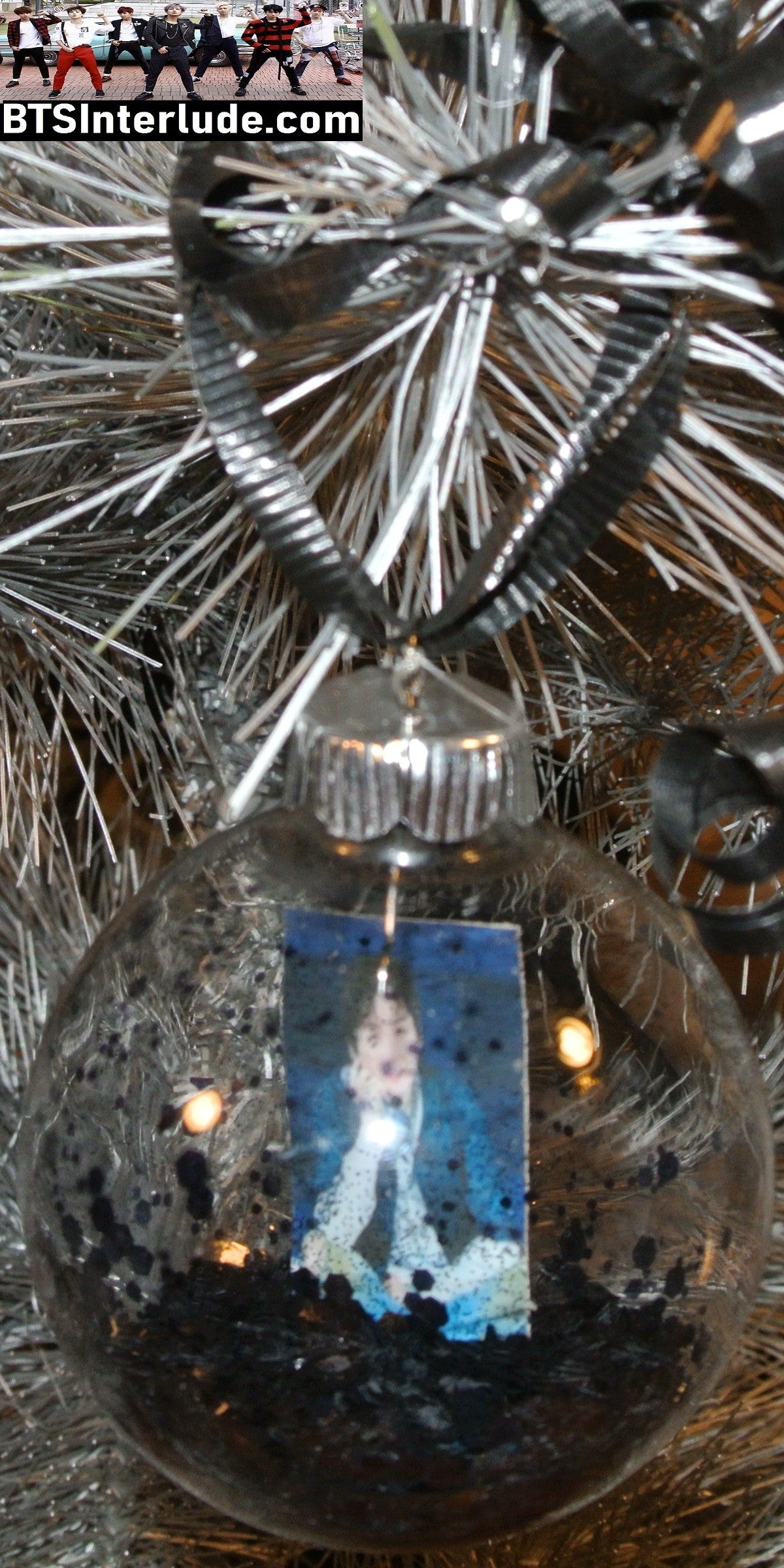 BTS CHRISTMAS ORNAMENT GLASS 2.5 INCH SUGA MIN YOONGI 민윤기 ARIRANG ENDING LIMITED EDITION