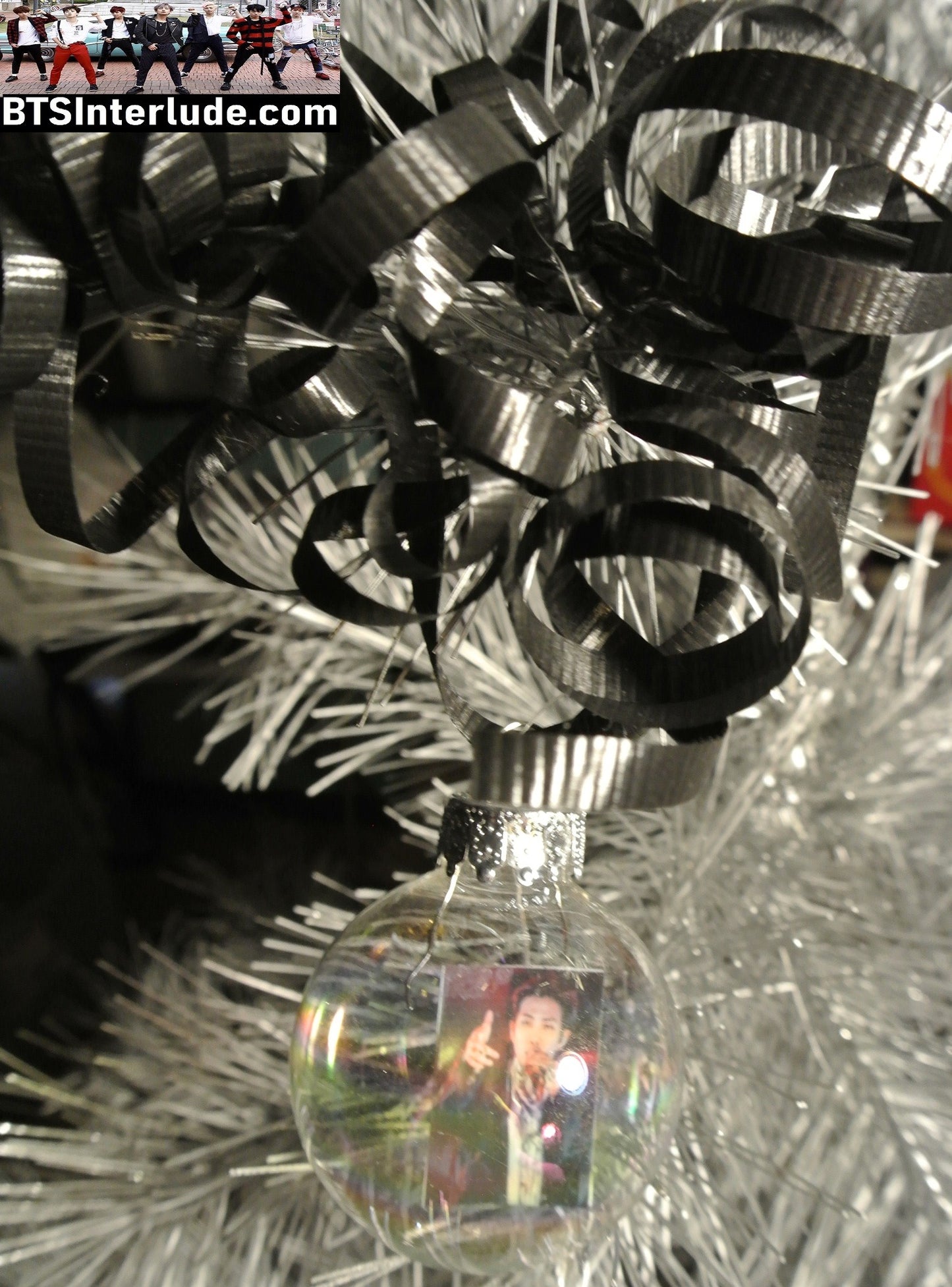 BTS CHRISTMAS ORNAMENT GLASS 1.75 INCH RM KIM NAMJOON 김남준 ARIRANG SUNGLASSES LIMITED EDITION