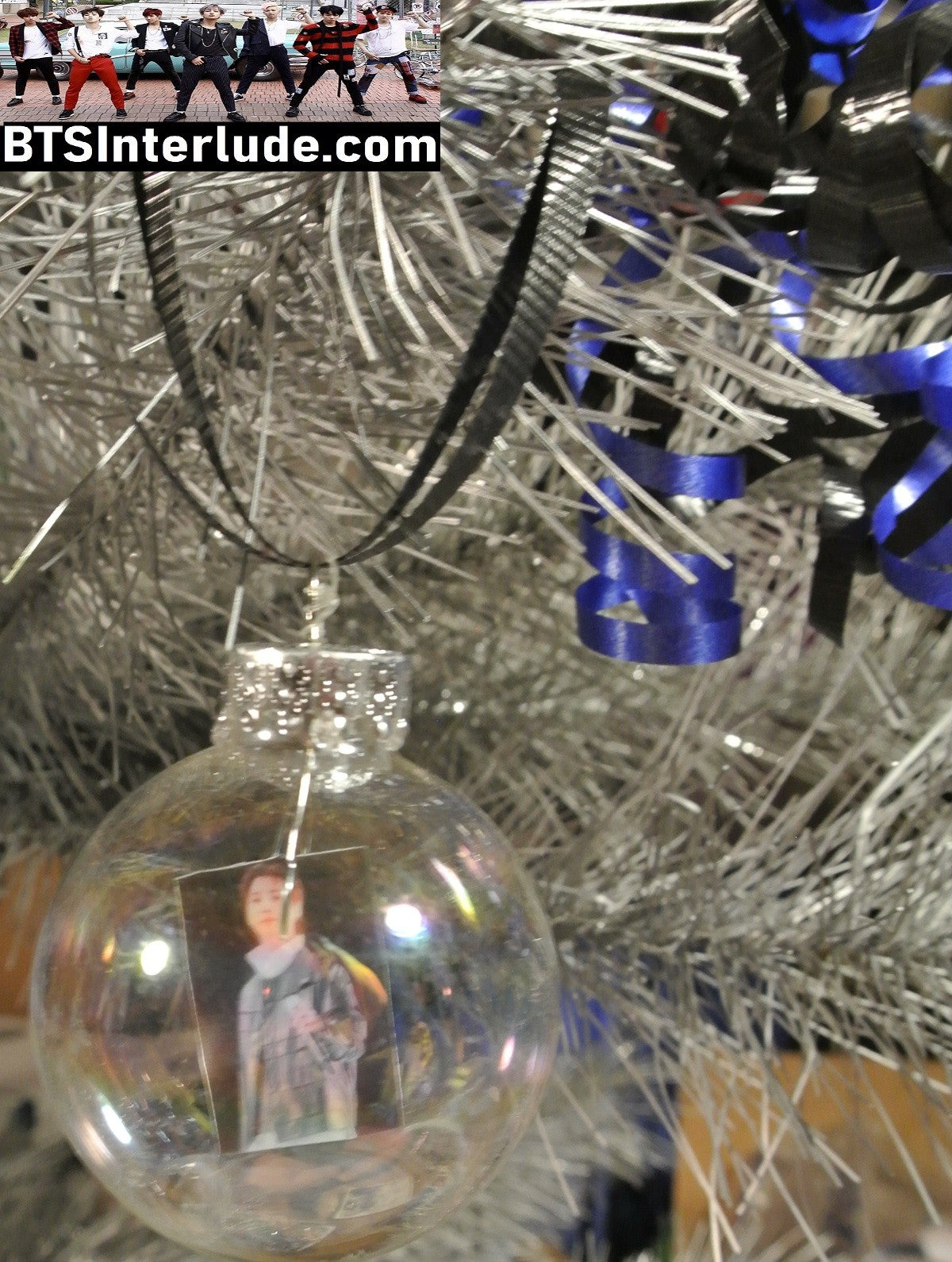 BTS CHRISTMAS ORNAMENT GLASS 1.75 INCH SUGA MIN YOONGI 민윤기 ARIRANG ENDING LIMITED EDITION