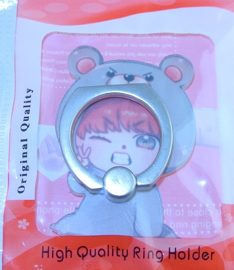 BTS PHONE TOK V KIM TAEHYUNG 김태형 CHIBI BEAR SUIT VELICITAS FANSITE ONE OF A KIND NEW