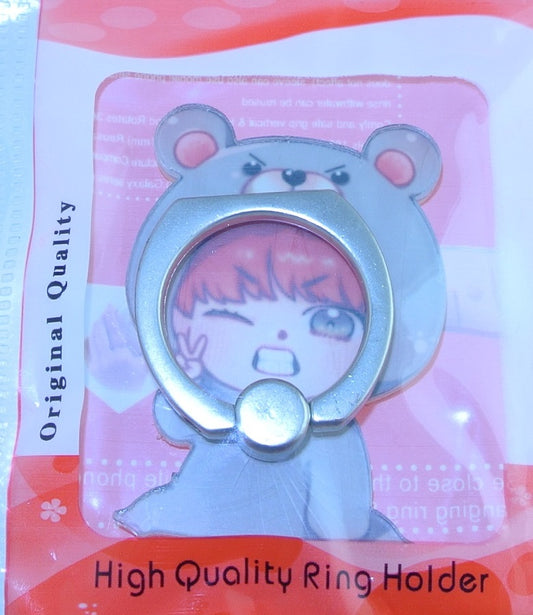 BTS PHONE TOK V KIM TAEHYUNG 김태형 CHIBI BEAR SUIT VELICITAS FANSITE ONE OF A KIND NEW