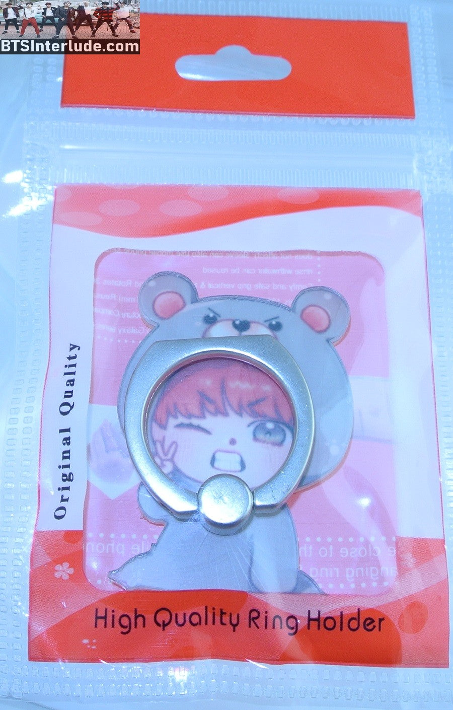 BTS PHONE TOK V KIM TAEHYUNG 김태형 CHIBI BEAR SUIT VELICITAS FANSITE ONE OF A KIND NEW