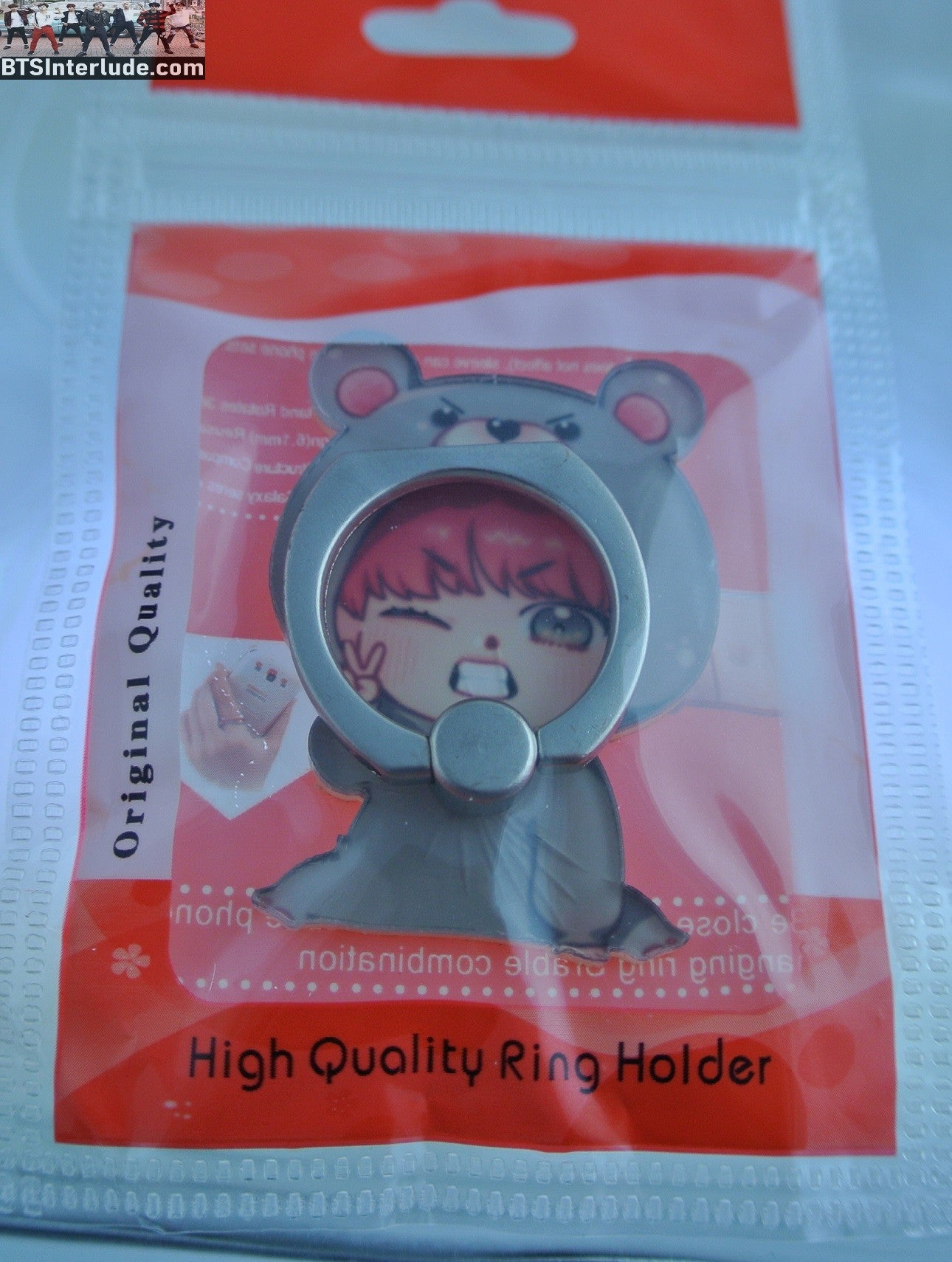 BTS PHONE TOK V KIM TAEHYUNG 김태형 CHIBI BEAR SUIT VELICITAS FANSITE ONE OF A KIND NEW