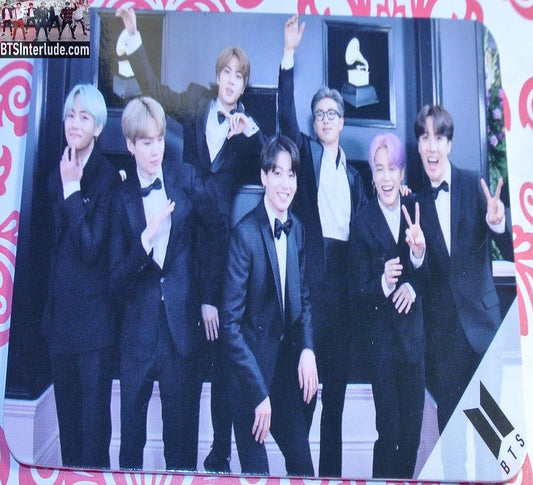 BTS PHOTOCARD FANSITE GROUP 2019 GRAMMYS RED CARPET JUNGKOOK V JIMIN RM J-HOPE SUGA JIN LIMITED EDITION
