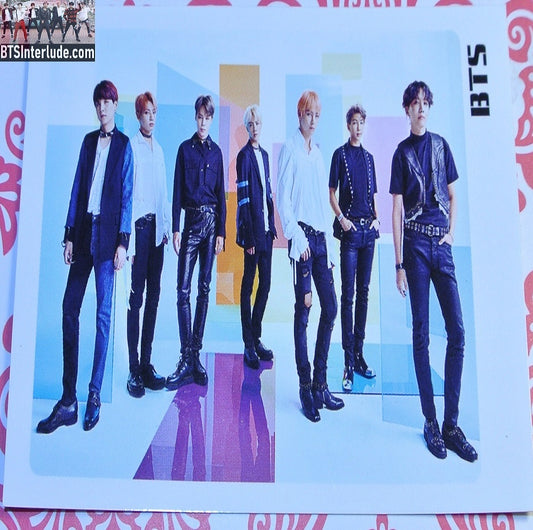BTS PHOTOCARD FANSITE GROUP COLORED GLASS TAN JUNGKOOK V JIMIN RM J-HOPE SUGA JIN LIMITED EDITION