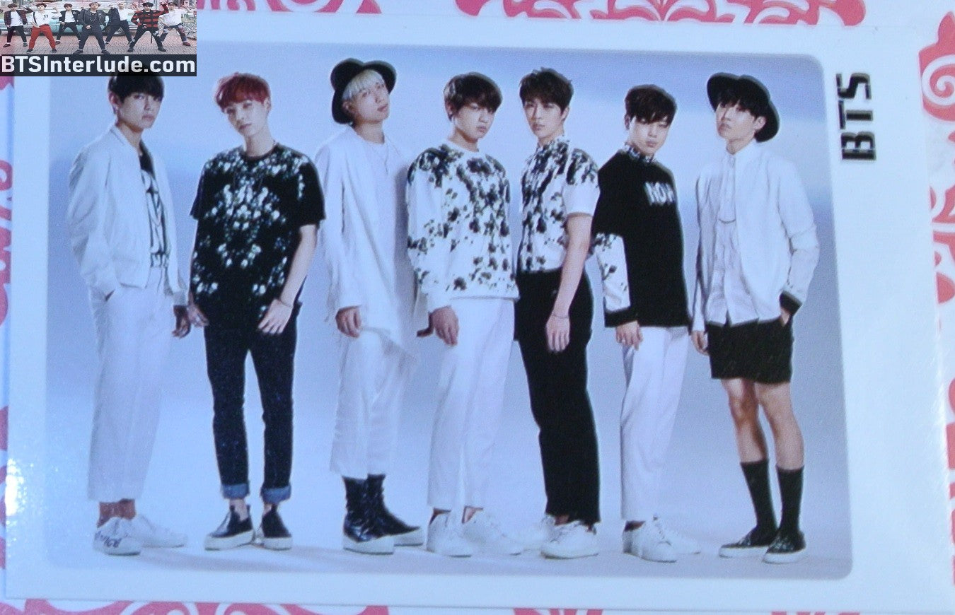 BTS PHOTOCARD FANSITE GROUP FOR YOU JAPAN STANDING JUNGKOOK V JIMIN RM J-HOPE SUGA JIN LIMITED EDITION