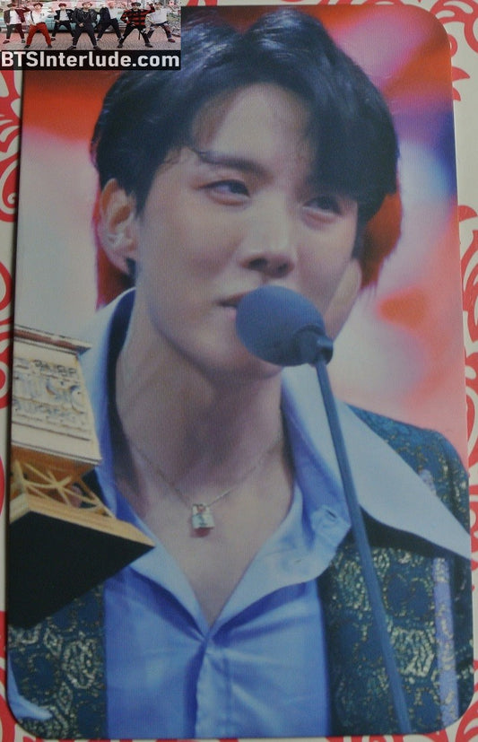 BTS PHOTOCARD FANSITE J-HOPE JUNG HOSEOK 정호석 HOBI 2018 MAMAS SPEECH PHOTO CARD