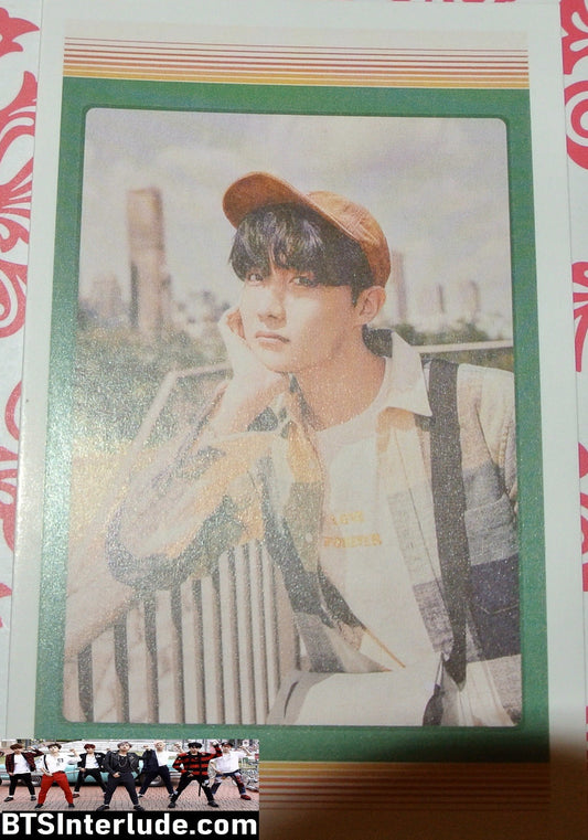 BTS PHOTOCARD FANSITE J-HOPE JUNG HOSEOK 정호석 HOBI 2021 SEASONS GREETINGS YELLOW BALL CAP PHOTO CARD PC