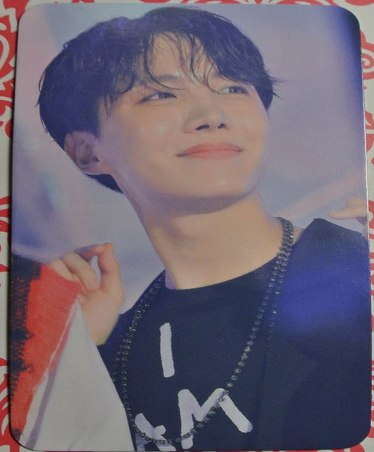 BTS PHOTOCARD FANSITE J-HOPE JUNG HOSEOK 정호석 HOBI BLACK I AM SHIRT PHOTO CARD