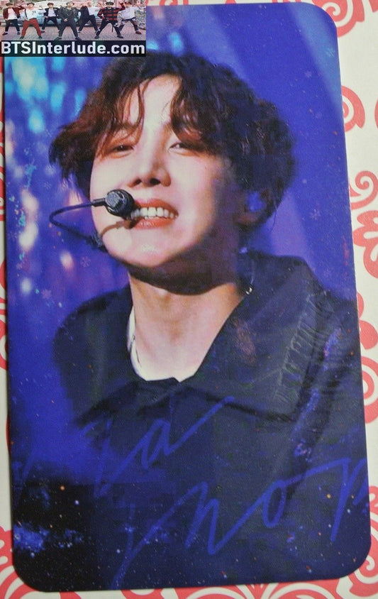 BTS PHOTOCARD FANSITE J-HOPE JUNG HOSEOK 정호석 HOBI BLACK PEACOAT PHOTO CARD