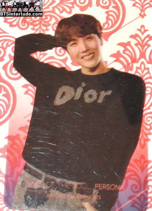 BTS PHOTOCARD FANSITE J-HOPE JUNG HOSEOK 정호석 HOBI CLEAR DIOR BLACK SWEATSHIRT PHOTO CARD