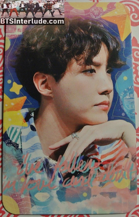 BTS PHOTOCARD FANSITE J-HOPE JUNG HOSEOK 정호석 HOBI KIEL1 FANSITE FALLEN IN LOVE PHOTO CARD