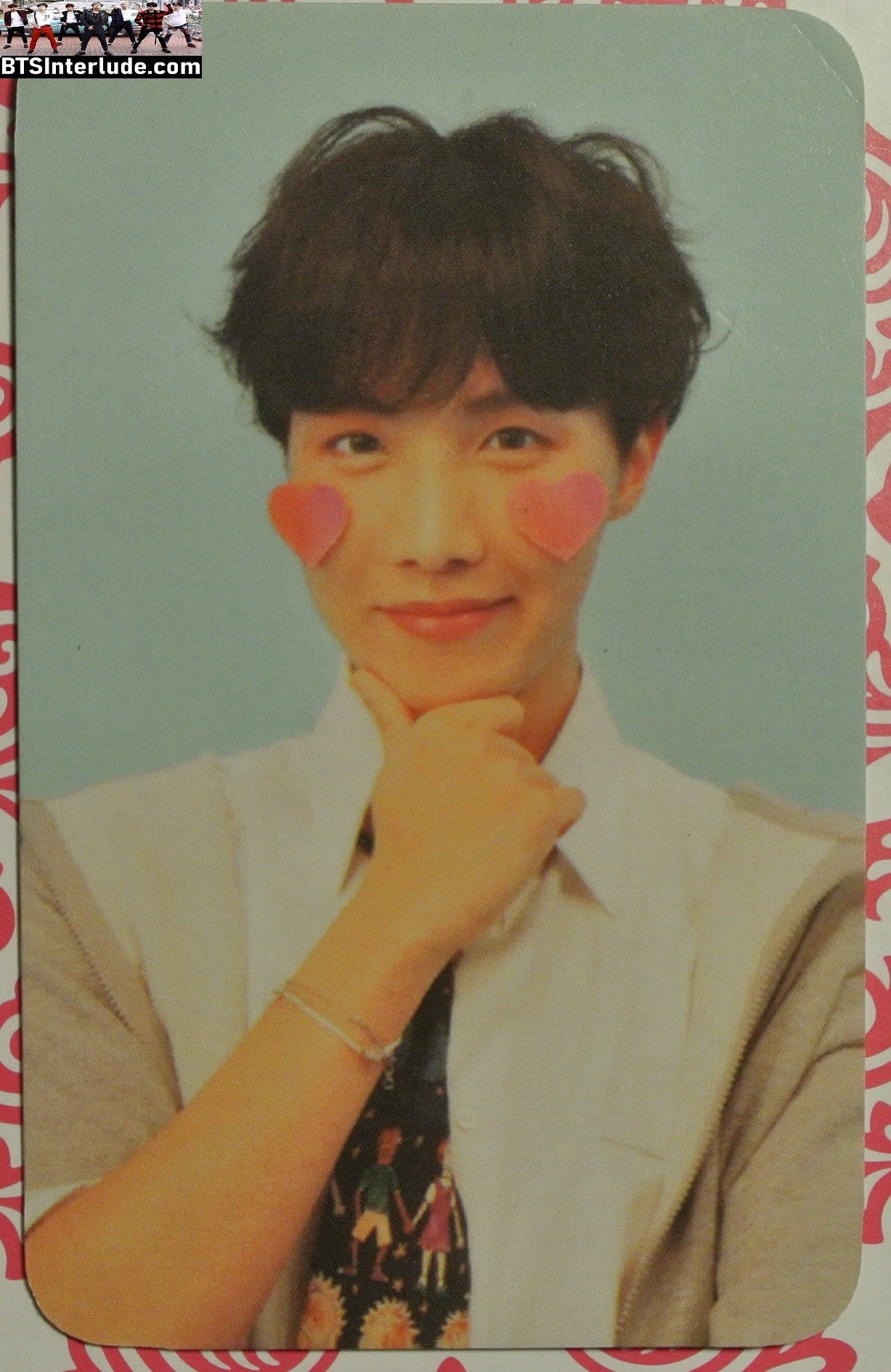 BTS PHOTOCARD FANSITE J-HOPE JUNG HOSEOK 정호석 HOBI LOVE YOURSELF ANSWER HEART CHEEKS PC PHOTO CARD