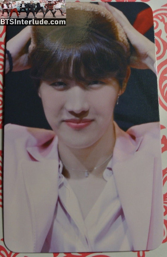 BTS PHOTOCARD FANSITE J-HOPE JUNG HOSEOK 정호석 HOBI PINK JACKET CAP PHOTO CARD