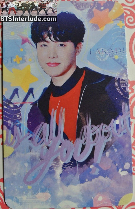 BTS PHOTOCARD FANSITE J-HOPE JUNG HOSEOK 정호석 HOBI STAR PARADE FANSITE ALL ABOUT YOU PHOTO CARD