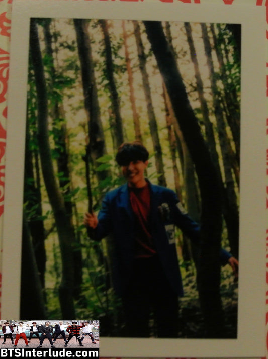 BTS PHOTOCARD FANSITE J-HOPE JUNG HOSEOK 정호석 HOBI FOREST YOU NEVER WALK ALONE PHOTO CARD PC